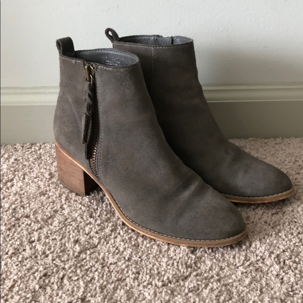 BP. Just Block Heel Suede Booties